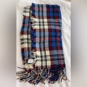 Madewell plaid fringe scarf